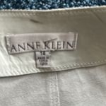 Anne Klein  gray leather front snap slit a line size 14 Pencil Skirt Knee-Length Photo 3