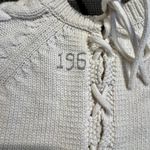 Odd Molly  Cable Knit Short Sleeve Sweater Top Lace Up Back Detail Size‎ 0 Photo 5