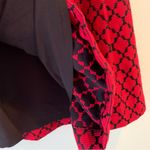 Banana Republic  Black Red Geometric Pleated Skater Career Skirt 4 Photo 2