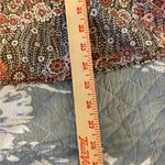 IZOD  Floral Blouse with Red and Gray Accents Photo 4