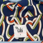 CAbi Dress Women Small 5370 Amour Button Down Heart Print Sleeveless Shirt Dress Photo 3