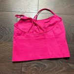 DKNY  Women’s Small Pink Ribbed Sports Bra Photo 1