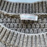 Gap Women’s M Boyfriend Cable Knit Pullover Sweater Long Sleeve Mushroom Brown Photo 6