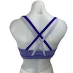 Lululemon Energy Blue Striped Strappy Sleeveless Yoga Sports Bra Crop Tank Top 4 Photo 1