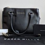 Karen Millen Black  Saffiano Leather Crossbody Photo 0