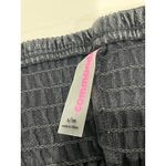 Commando ‎ Black Faux Leather Smocked Strapless Dress S/M Photo 3