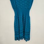 Missoni  Zig Zag Turquoise Blue Knit Flawed Dress size Medium Photo 7