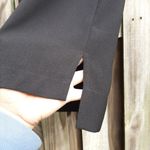 Madewell  Black Mini Dress Leather Pocket T-Shirt High-low Dress Exposed Zip XS Photo 11