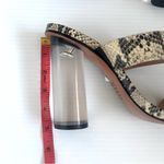 Schutz  Veridiana snakeskin print Transparent Column Heel Sandal Size 9.5 Photo 11