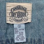 Vintage Cambridge Dry Goods Top Medium Wash Blue Chambray Denim Patriotic Navy Photo 8