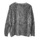 Joan Vass Snakeskin Print Cardigan Tank Top Set Cotton Women Size Large Petite Black Photo 6