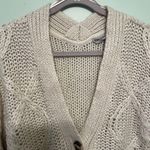 Nordstrom Rag Supply Cardigan Cream Oversized Grandpa Cardi L NWT Cotton Blend Photo 2