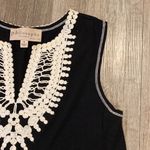 Philosophy womens sleeveless black crochet neckline dress size S Photo 2