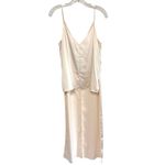 Obando Collecive Cream High Low Satin Sleeveless V Neck Tank Top Women's sz 12 Photo 3