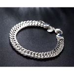Boutique NEW Solid Curb Cuban Link Bracelet 925 Sterling Silver Statement Jewelry ‎ 8" Photo 6
