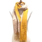 Boutique Cashmere 2 Tone Blanket Scarf Yellow One Size Photo 0