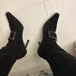 Oscar de la Renta  black suede boots 9.5 40.5 Photo 5
