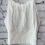 Quiet Storm  Smocked Halter Style Cropped Cotton Tank‎ Top Surf Shop Size Medium Photo 0