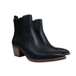 Madewell Womens 6 The Western Ankle Boot in Black Leather Photo 2