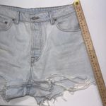GRLFRND White Helena Shorts Size 26 Distressed Button Fly Super Short n’ Sweet Photo 8