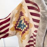 Valentino Garavani Vintage Customized Valentino boutique aztec mesa leather shearling‎ coat Large Photo 1