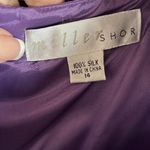 Miller Shor vintage SILK 2 piece dress and jacket Purple Size 14 Photo 2