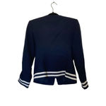Petite Sophisticate Vintage Blazer Navy White Stripes Nautical Size 6 Photo 1