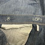 Loft Ann Taylor  Blue Cotton Skirt - Size 8 - EUC Photo 4