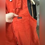 Wrangler retro pearl snap tie front button down top western shirt sleeveless Orange Photo 4