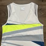 NWOT Lucky In‎ Love Going Strong Tennis Tank Top White Yellow Size XS Photo 2