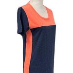 Zenana Outfitters Color Block Tee Dress Blue Neon Orange S Photo 0