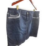 Women's CJ Banks Denim Sport Skirt 20W Blue Photo 1