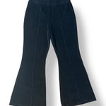 Aerie  Ribbed Kick Flare Pants Womens Size‎ L Black Lounge Photo 0