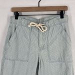 American Eagle  Outfitters Jogger Pants Womens 2 Blue White Striped Drawstring Photo 1