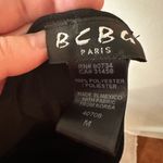 BCBG Paris Black Halter Slinky Swingy Midi Cocktail Dress sz Medium Vintage Y2K Photo 3