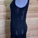 ASTR  Black Shiny Sequin Beaded Neckline Bodycon Mini Dress Small Photo 5