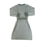 Ann Taylor NWT  Striped Belted Sweater Midi Dress Seafoam/White XXL Long Sleeve Photo 3