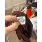 Anne Klein Vtg  Linen Blend Maxi Skirt Lined Long Slit Rust Brown Sz 14 USA 90s Photo 8