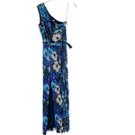 Dress the Population NWT  Bella Dress One Shoulder Blue Floral Maxi Size S Photo 6