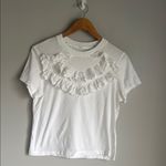 Zimmermann  EMBROIDERED RUFFLE T-SHIRT Photo 1