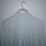 Calvin Klein XL Shacket Cargo Drawstring Belt Jacket in Light Gray Snakeskin Photo 6