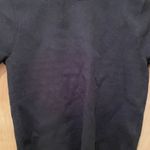 ZARA Knit Short Sleeve Black Jumper Gold Loop Chain Collar Zip Fastening Size small Photo 1