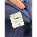 Eva Tralala Paris 100% Linen Top Large Lagenlook Lagom SleevelessMinimal Blue Photo 3