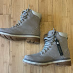 Sorel  Women's Lennox Gray and Cream Lace Up Boots Photo 0