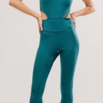 FREE PEOPLE MOVEMENT FP Movement Back It Up Jumpsuit In Green Size Small Photo 0