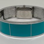 Chico's Chico’s women’s Quartz analog watch 20mm silver blue tone cuff bracelet 7.5” run Photo 2