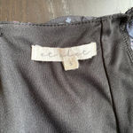 Et Clet  Women's Small Puff Sleeves Ruched Floral Print Mini Dress Black Party Photo 15