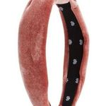 Lele Sadoughi  Velvet Pink Headband Photo 0