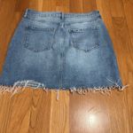 a.n.a  Denim Frayed Edge Mini Skirt Photo 2