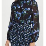 Shoshanna Kiana Mixed Floral Mini Dress Blue Black Size 4P Photo 0